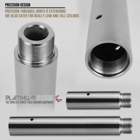 Platinum Poles 45mm Dance / Spinning Fitness Pole EXTRA LONG