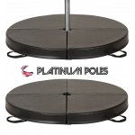 Platinum Poles BLACK 120cm x 10cm Dance Crash / Pole Mat