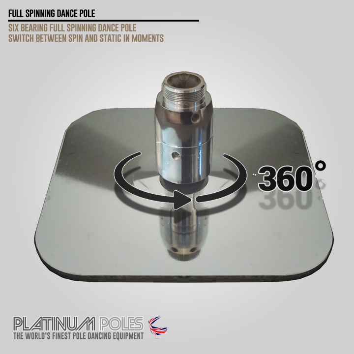Platinum Poles 45mm Dance / Fitness Pole Static & Spinning