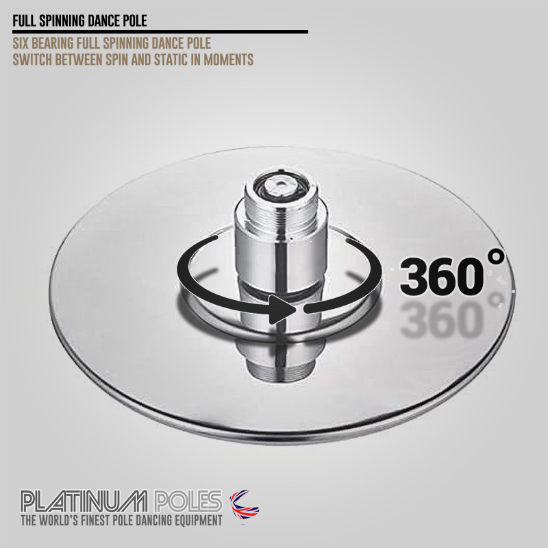 Platinum Poles 45mm Sport Dance Fitness Pole Static & Spinning